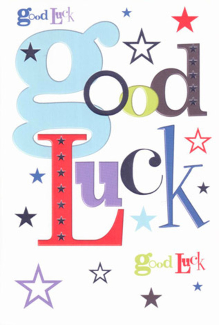 There is a contagious energy to this luck-inspired card, its visuals echoing the lively gatherings at Mill Hill's parks and village centres. The typography leaps forward in a festival of colour-broad, pastel blue letters mingle with slender, inky outlines, while bursts of red and lush green punctuate the scene. Scattering stars in hues of lemon, plum, and navy animate the pristine white backdrop, evoking the joy and excitement of hoping for the best beneath Mill Hill's open sky. The composition feels like the embrace of a supportive crowd at Daws Lane, where every shade and shape offers room to breathe. Holding the smooth, impeccable card between your hands brings to mind the pride that comes with a handcrafted bouquet from Flowers Mill Hill-a keepsake of confidence and possibility. Ideal for milestone occasions or small gestures before life's next step, this card radiates a buoyant hopefulness and a sincere, local touch rooted in the heart of NW7's community life.