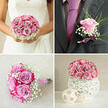 The image focuses on a groom's boutonniere carefully fastened to the lapel of a charcoal suit, the fabric's dark tone providing a strong backdrop for a perfectly formed pink rose. The rose sits at the centre of the composition, its outer petals delicately curved and its heart tightly spiralled, conveying a sense of freshness and poise. Nestled around the bloom are light touches of greenery and small, cloudlike clusters of white gypsophila, adding softness and dimension without overpowering the main flower. A smooth ribbon, likely velvet or satin, is wrapped cleanly around the visible stem ends, its rich texture echoing the formality of the suit and the elegance of a Mill Hill wedding celebration. Gentle, natural light grazes the rose, enhancing the subtle gradations of pink from soft blush at the edges to a warmer hue at the centre, while also hinting at the faint sheen of the lapel. The boutonniere feels both traditional and contemporary: classic in its choice of rose and baby's breath, yet modern in its clean lines and unfussy composition. One can imagine the groom standing outside a venue near Mill Hill Park or arriving at a reception close to the Broadway, the single rose becoming a quiet focal point in photographs and shared moments. The piece suggests expert floral handling-stems bound securely, floral tape hidden, and each element angled just so, so that nothing protrudes awkwardly. While the photograph cannot convey scent, it invites you to imagine the soft fragrance of the rose mingling with crisp outdoor air as guests greet the groom with warm hugs and congratulations.